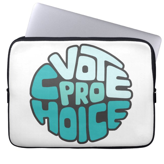 Vote Pro Choice Word Art Laptopschutzhülle (Vorderseite)