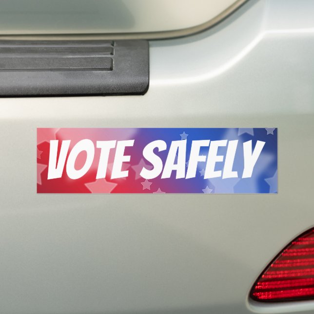 Vote Safely Autoaufkleber (Auf Auto)