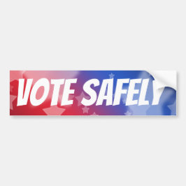 Vote Safely Autoaufkleber
