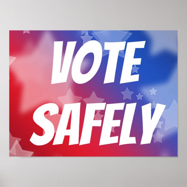 Vote Safely Poster (Vorne)