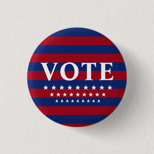 Vote Stars Stripes USA Button