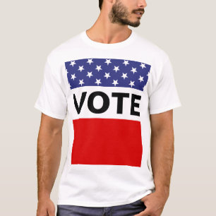 Vote Sterne Rot Weiß Blau T-Shirt