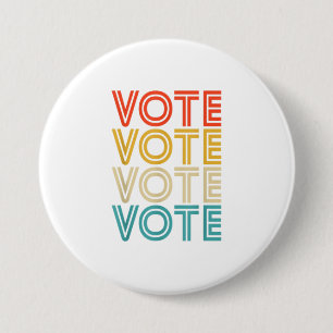 Vote Vintage Style Button