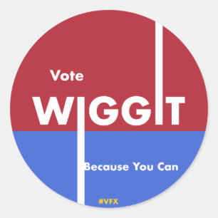 Vote Wiggit Sticker