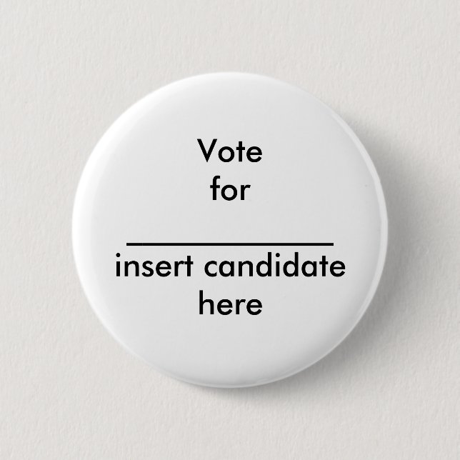 Votefor _____________insert Kandidat hier Button (Vorderseite)