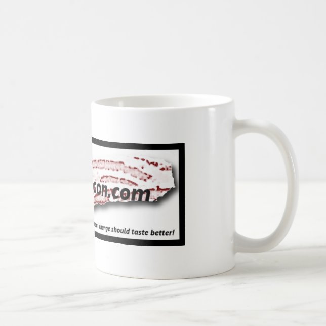 VoteForBacon.com-Tasse Kaffeetasse (Rechts)
