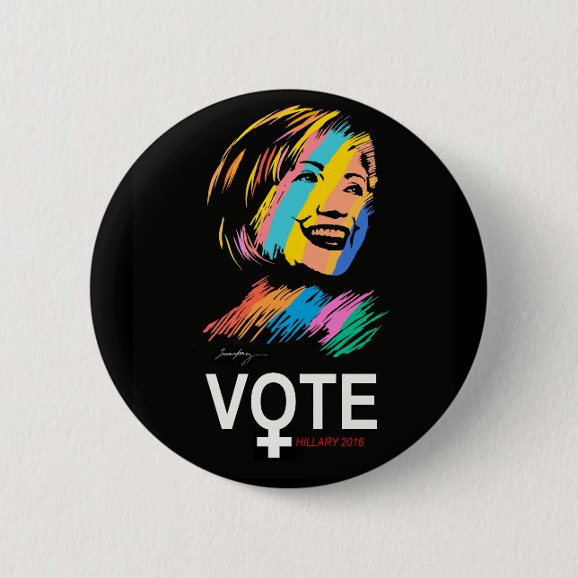 voteHILLARY2016 Button (Vorderseite)