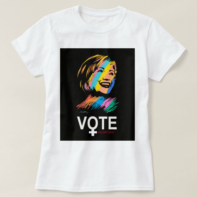 votehillary2016 T-Shirt (Design vorne)