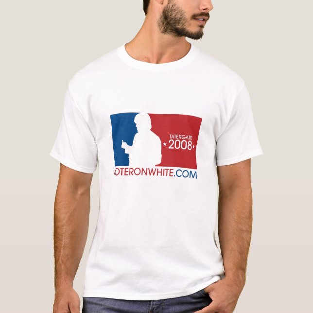 VoteRonWhite.com-Sportlogo T der Männer T-Shirt (Vorderseite)