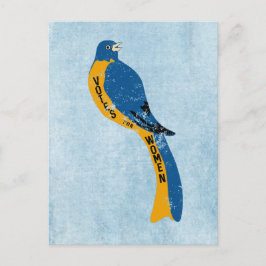 Votes for Women Vintag Suffravement Bird Postkarte