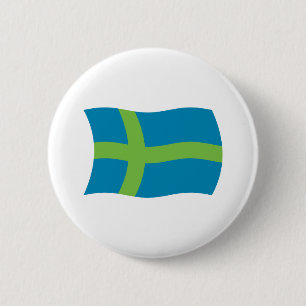 Votische Volksflagge Knopf Button