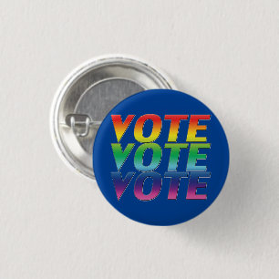 Votum Blau Regenbogenfarben - Schaltfläche Button