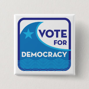 Votum für Demokratie-Platz Button
