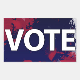 Votum für Patriotische Wahlen Rechteckiger Aufkleber