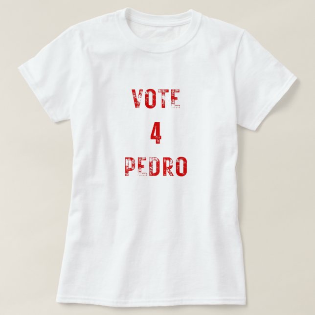 Votum Pedro Napoleon lustigen Wahltext T-Shirt (Design vorne)