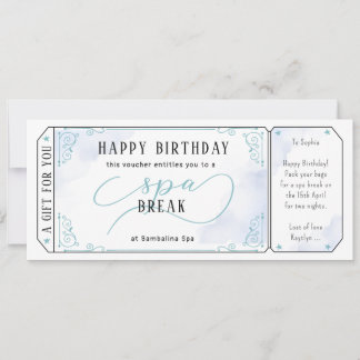 Voucher-Zertifikat für den benutzerdefinierten Wel Einladung