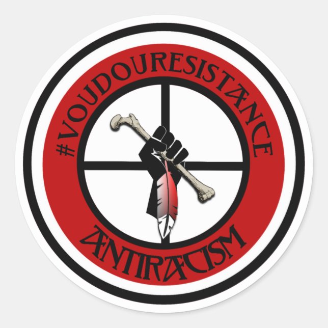 Voudou Resistance Siegel Runder Aufkleber (Vorderseite)