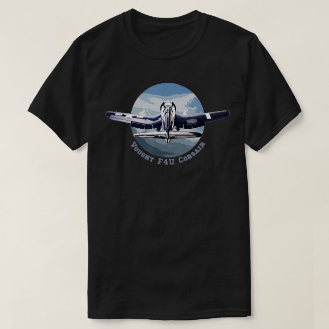 Vought F4U Corsair WW2 Fighter T-Shirt (Design vorne)