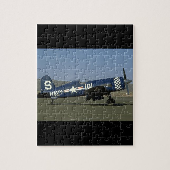 Vought F4U Seeräuber, Flügel-Ebene, Right_WWII Puzzle (Vertikal)