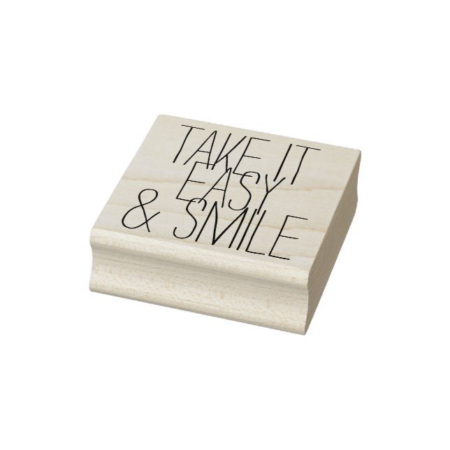 Vour own Redewendungen & Messages: IT EINFACH & LÄ Gummistempel (Stempel)