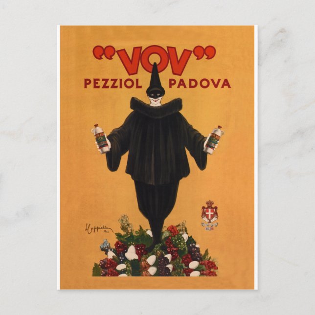 Vov Pezziol Padova ~ Leonetto Cappiello Italien 19 Postkarte (Vorderseite)