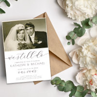 Vow Renewal Invitation Foto Elegant noch tun