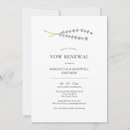 Vow Renewal Invitation Watercolor Lavendel Einladung