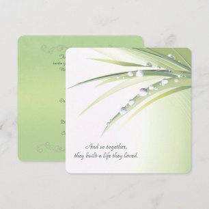 Vow Renewal Wedding Taub Tropfen Einladung