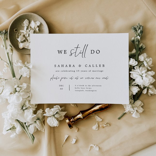 Vow Renewal Zeremony Wedding Invitation Card S102 Save The Date (Von Creator hochgeladen)