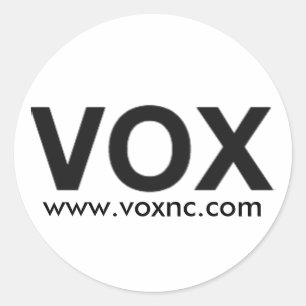 VOX-Logo (Aufkleber) Runder Aufkleber