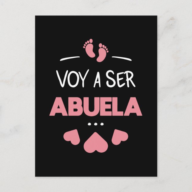 Voy a ser abuela postkarte (Vorderseite)