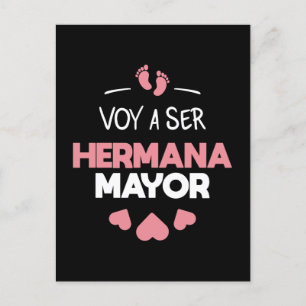 Voy a ser hermana Mayor Postkarte