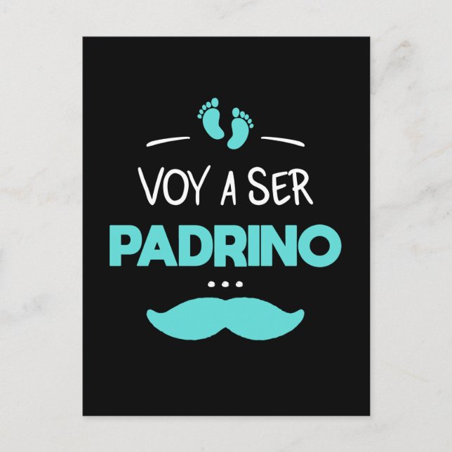 Voy a ser padrino postkarte (Vorderseite)