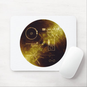 Voyager 1 + 2 Sounds von Earth Record Gold Cover Mousepad