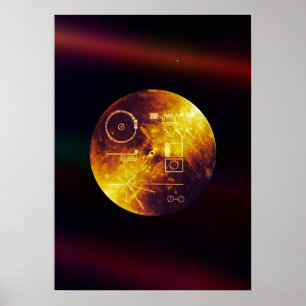 Voyager 1 Goldene Aufzeichnung Poster
