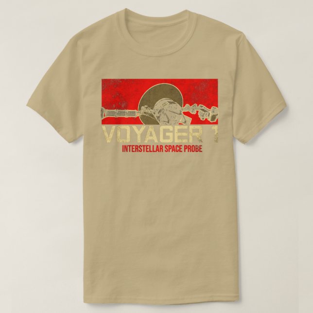 Voyager 1 Interstellare Space Probe4 T-Shirt (Design vorne)