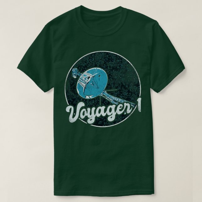 Voyager 1 Interstellare Space Probe 2 T-Shirt (Design vorne)