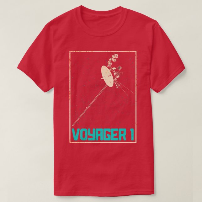 Voyager 1 Interstellare Space Probe 6 T-Shirt (Design vorne)