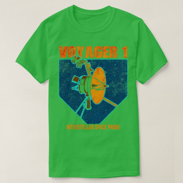 Voyager 1 Interstellare Space Probe T-Shirt (Design vorne)