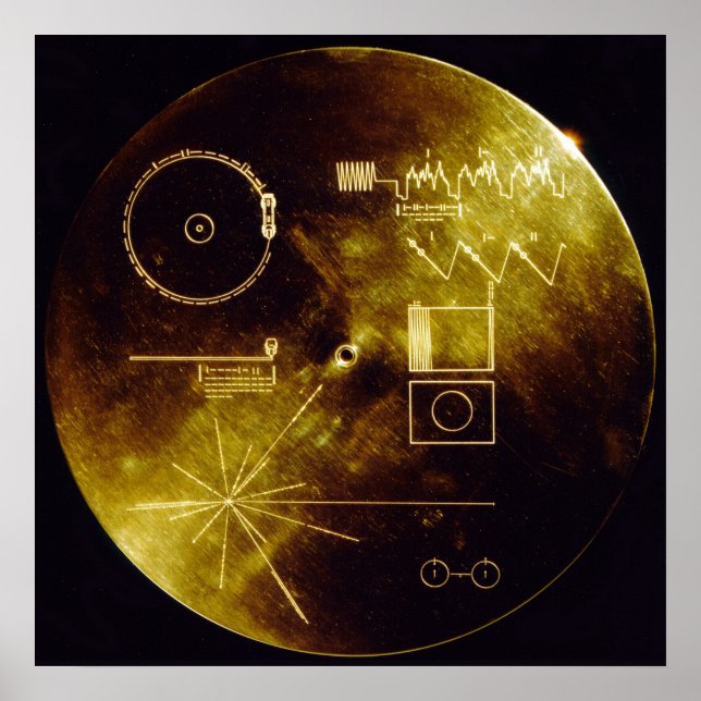 Voyager Golden Record Poster (Vorne)