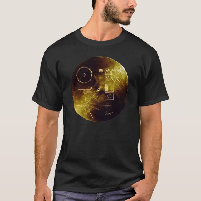 Voyager-goldene Aufzeichnung T-Shirt (Vorderseite)