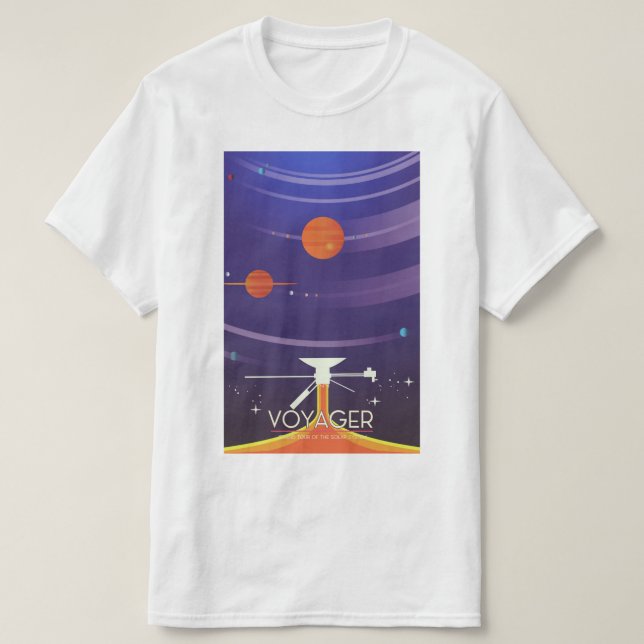 Voyager Grand Tour Science poster T-Shirt (Design vorne)