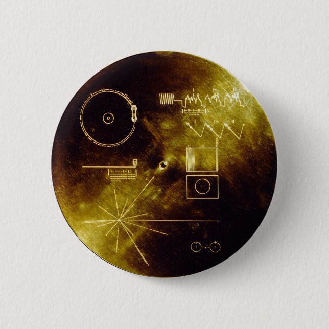 Voyager-Mitteilung Button (Vorderseite)