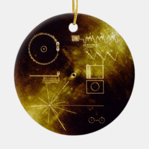 Voyager-Mitteilung Keramik Ornament