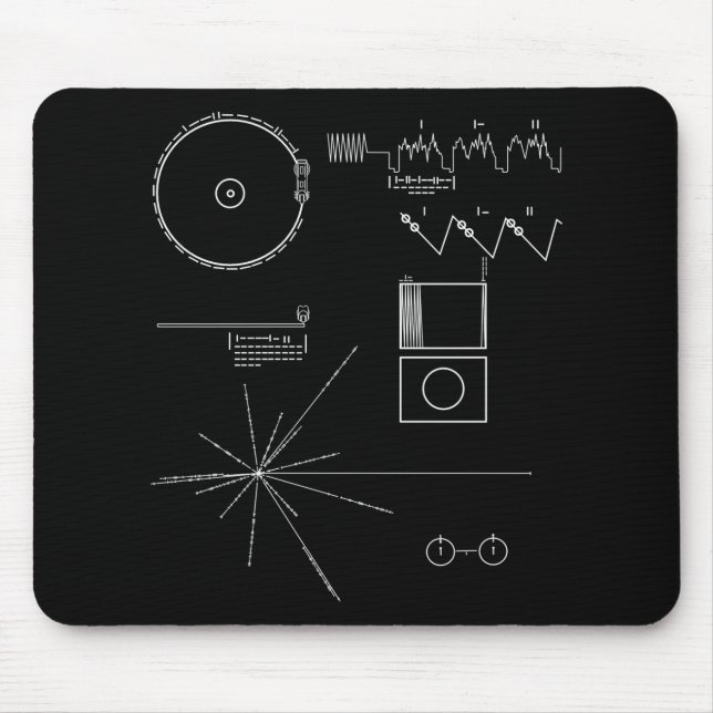 Voyager-Mitteilung Mousepad (Vorne)