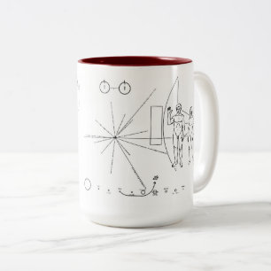 Voyager-Pioneer-Tasse Zweifarbige Tasse
