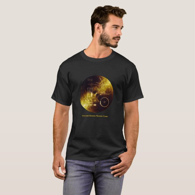 Voyager Spacecraft Golden Record Cover T-Shirt (Vorne ganz)