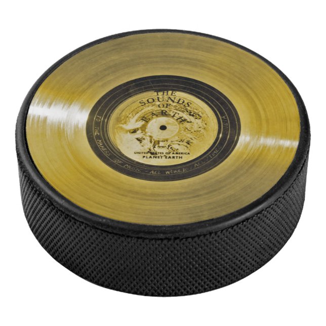 Voyager Spacecraft Golden Record Eishockey Puck (3/4)