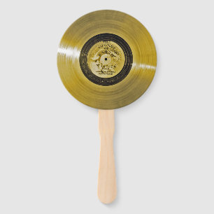 Voyager Spacecraft Golden Record und Cover Fächer