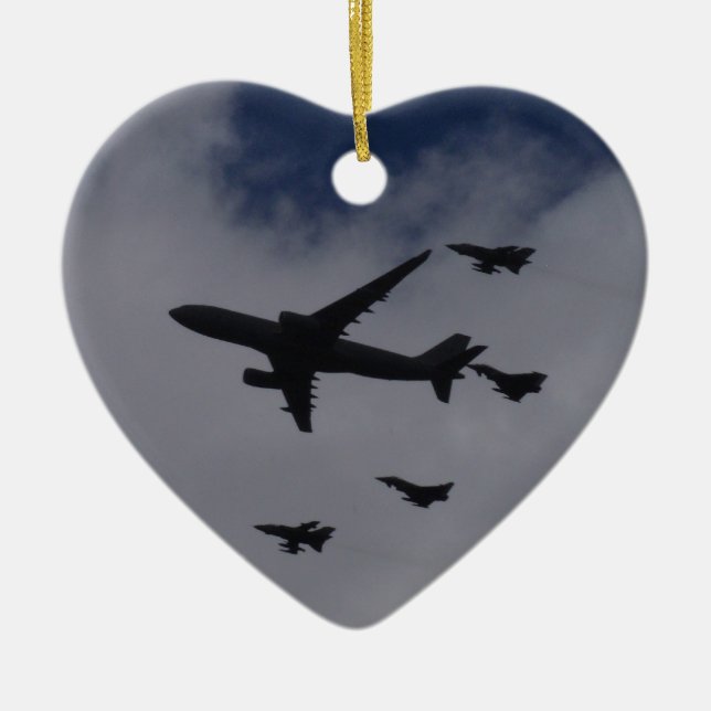 Voyager und Taifune Keramik Ornament (Vorne)